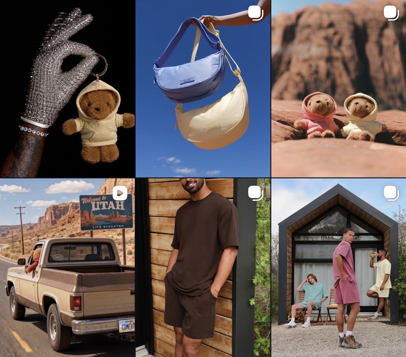 Aperçu des 6 derniers posts Instagram @comfrt